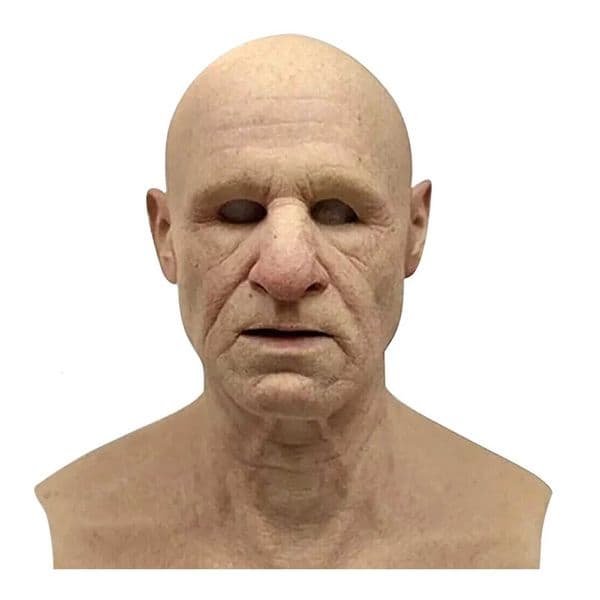 Elderly Woman Man Mask Wrinkle Full for Head Mask GrandpaGrandma Face Mask Devil Novelty Supplies Halloween Party Cosplay Props W250906