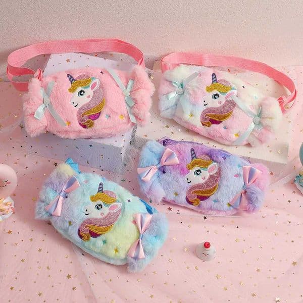 Kawaii Colorful Candy Crossbody Bag Girl Cartoon Shoulder Bag Childrens Coin Wallet Birthday Party Gift X250906