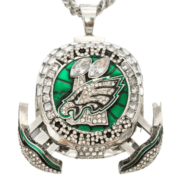 2024 2025 Super Bowl Eagles erican Football Te Chpions Chpionship Ring Pendant Neckle Souvenir Men Fan Gift Wings Can pop out Z260507