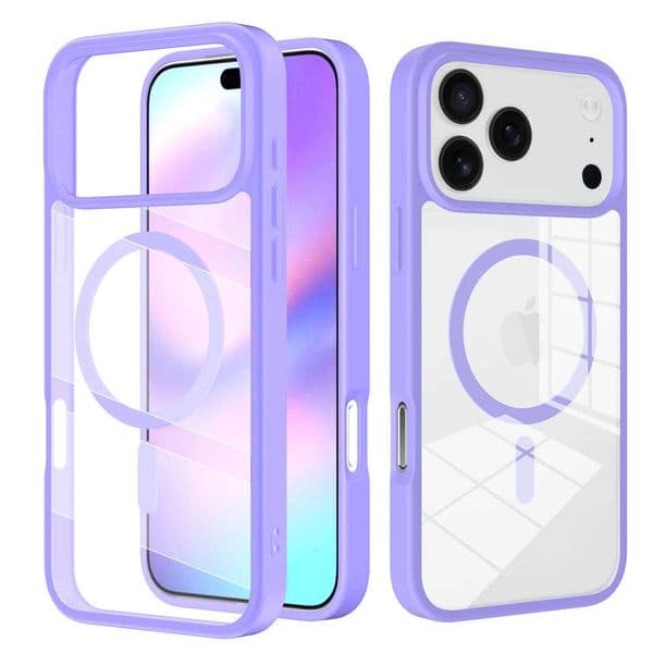 DHelectronics Suitable for Apple 17 Phone Magnetic iPhone 16 Shockproof Transparent 15 Pro Max Full Coverage Two-in-One Space Case