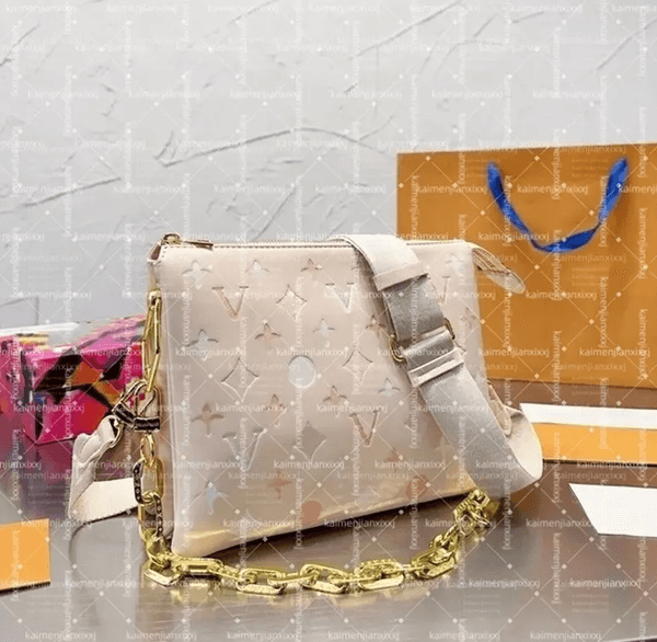 PM 26cm COUSSIN bags designer bag Women bag Shoulder Bags Crossbody Bag totes bag Genuine Leather Handbag Purse wallets m7803