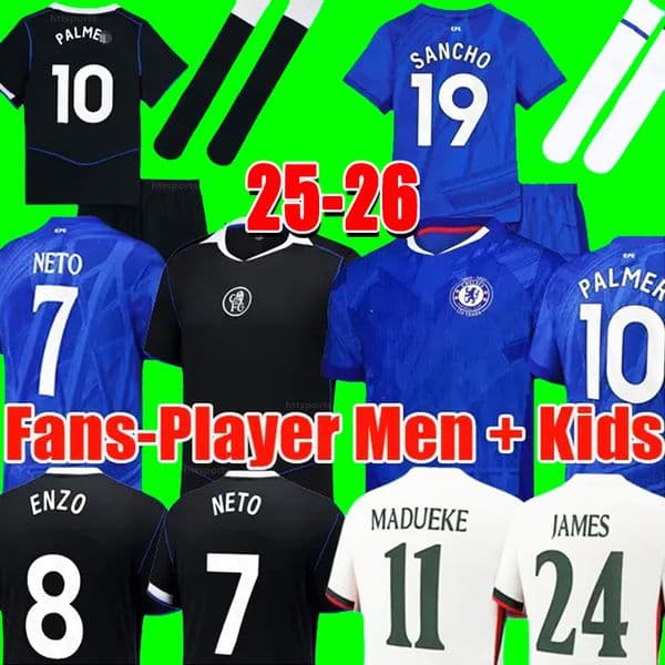 chelseaa jersey 25-26 Cole Palmer Jadon Sancho Enzo Fernandez jersey Marc Cucurella Mykhailo Mudryk Caicedo kit kids Chelse Football Shirt cfc jersey chelses jersey