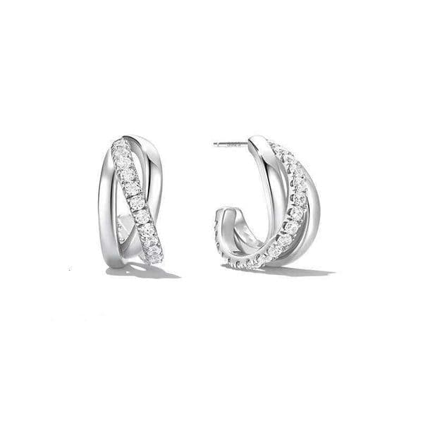 Gold earrings - Unique design, luxurious style, high-end studs, elegant ear ring accessories J260225 979