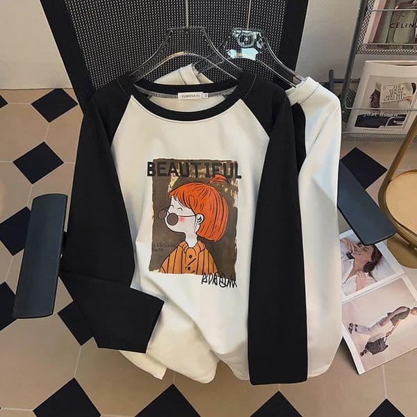 170Kg Plus Size Womens Bust 170 Autumn Casual Fashion Printed Sweatshirt Loose Long Sleeve Top 6XL 7XL 8XL 9XL 10XL 11XL 250906BJ