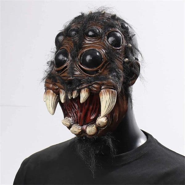 Halloween Horror Spider Animal Mask Latex Material Multiple Glasses Hunting Fear Scary Party Holiday Party Entertainment Game W250906