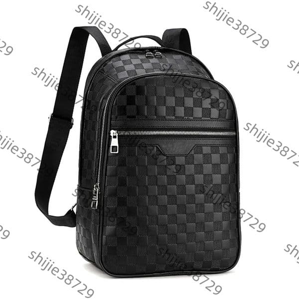 Designer Black embossing Backpacks Handbags Men Women PU Leather Backpack School Bag Fashion Knapsack Back pack Presbyopic Rucksack Shoulder