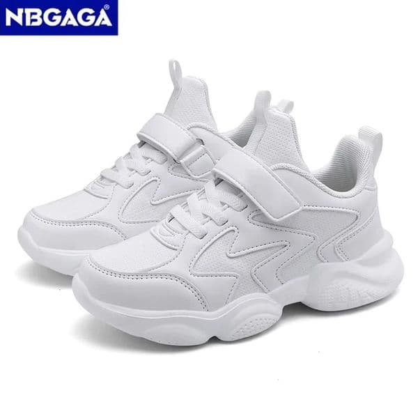 White Kids Shoes For Boys And Girls Fashion Children Comfortable Breathable Sneakers Nonslip School Casual Walking Footwear 250906