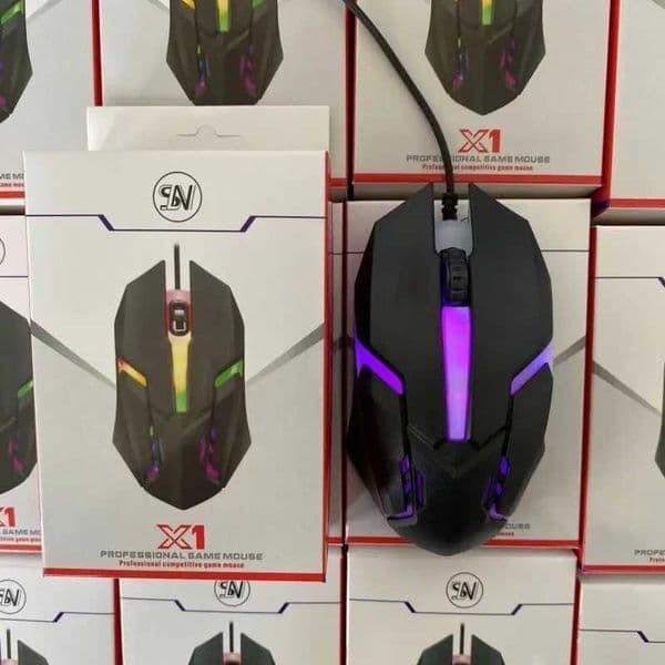 1 Wired Mouse 1200dpi RGB Colorful Breathing Light USB Luminous Gaming Mouse For PC Laptop Boy Gift Z250906