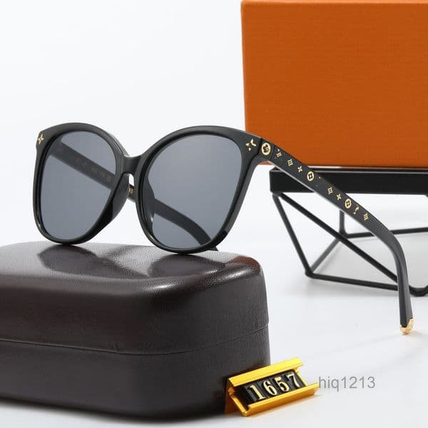 designer luxury Louievuitton louis vouitton lv louis vuittonn sunglasses men glasses for men women Brand Large Frame Personality Fashion NoMakeup Sunshade B V580 J