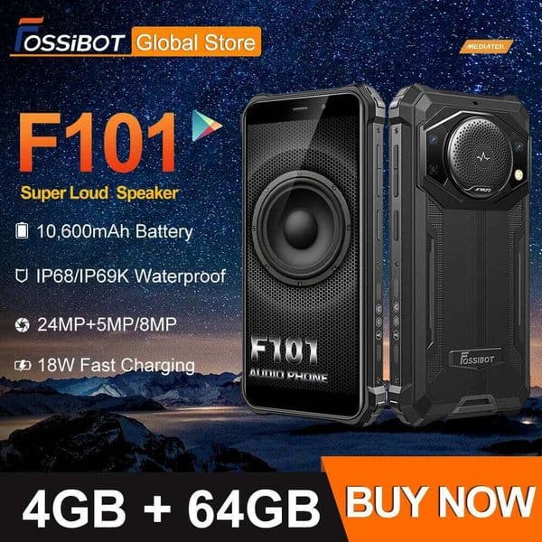 FOSSiBOT F P Red Smartphone mAh Battery GB Cellphone MP Camera HD Screen IP Waterproof Mobile Phone