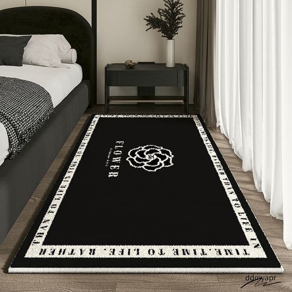 Cashmere Imitated French Small Fragrance Bed Rug Advanced Sense Living Room Study Oval Dirt Resistant Non-Slip Carpet R626 H260226