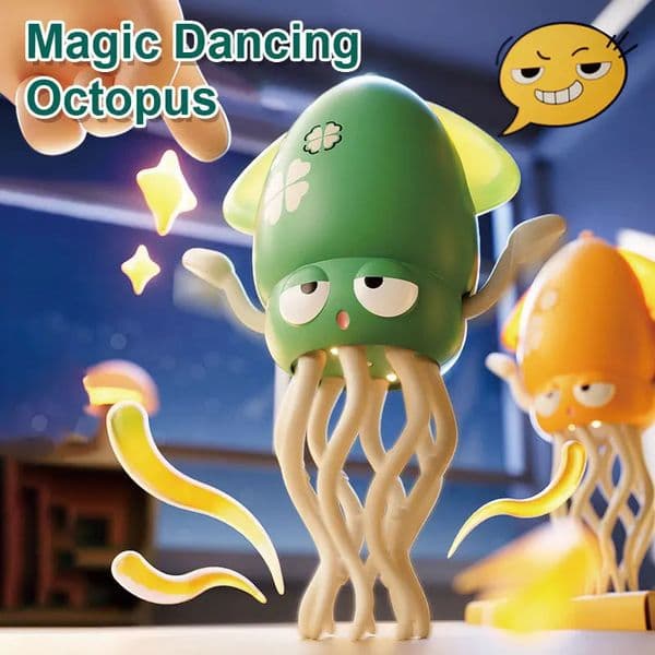1Pc funny Dancing Octopus toy Crawling Autosensing Avoiding Obstacles Electronic Pet With Music Light Kids Christmas Gifts 250906BJ