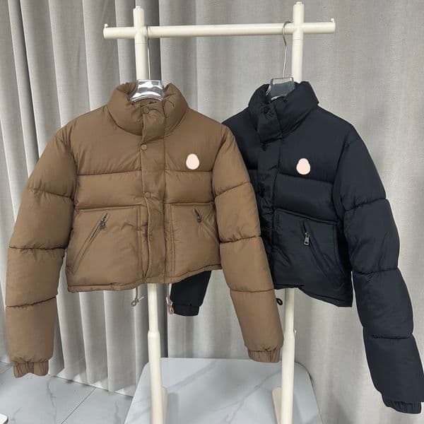 25SS Designer women's down jacket, down jacket, designer jacket, women's unisex jacket, Buchi sleeve slim fit jacket, bright short hooded new winter jacket