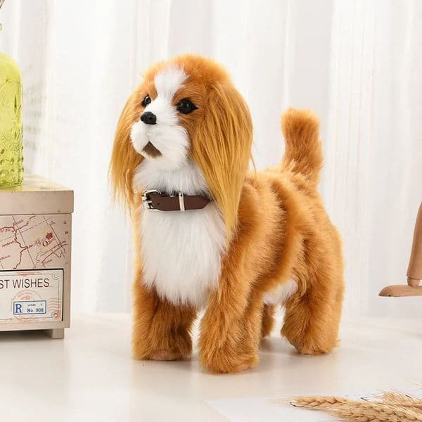 Electronic Plush Dog Toys Interactive Robot Puppy Sound Control Teddy Walk Bark Music Sheepdog Touch Control Robotic Animal Pet 250906BJ