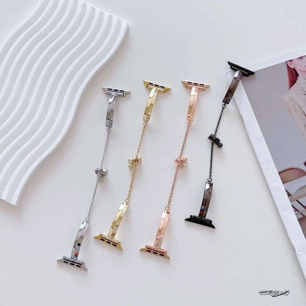 1Pc Bracelet Stainless Steel Leisure Sports Band 49/45Mm 40/41Mm For Apple Watch Series Ultra SE 8/7/6/5/4/3/2/1 ddmylovely ddmylovely ddmylovely