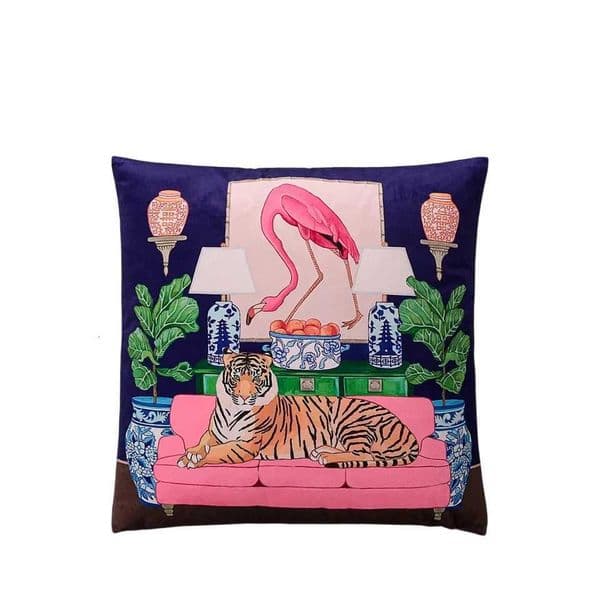 Luxurious Geometric Pattern Pillow Case Pillow Cover Retro Cranes Cranes Pattern Piped Cushion Cover Luxury Decor 45cm Y251108