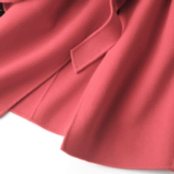 C41339 Double-faced wool coat for women, medium and long style, 2024 new wool coat for women