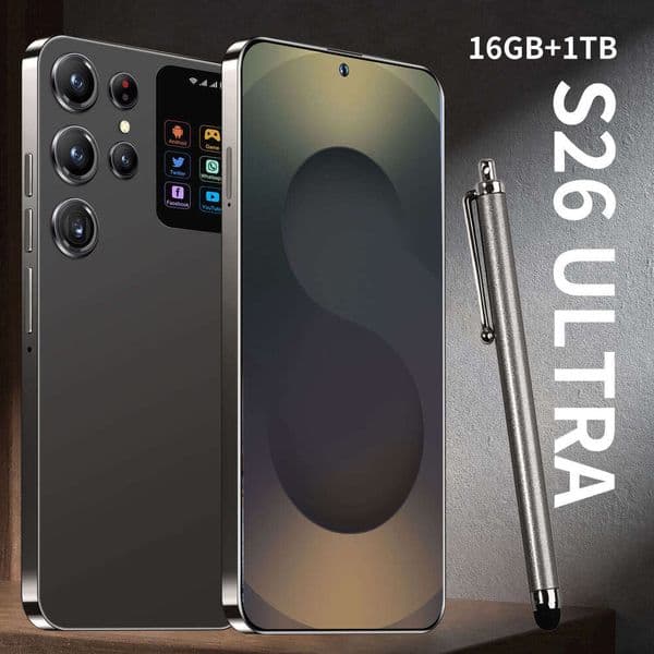 S26 UltraFull Touch Screen 5G cell phone 16gb+1TB s25 S24 ultra Mobile Phones Original Facial unlock Android Smartphone