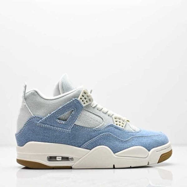 2026 New Latest Designer Brand 4 outdoor Retro Denim Worm Blue Denim Basketball Shoes 36475 Free Shipping