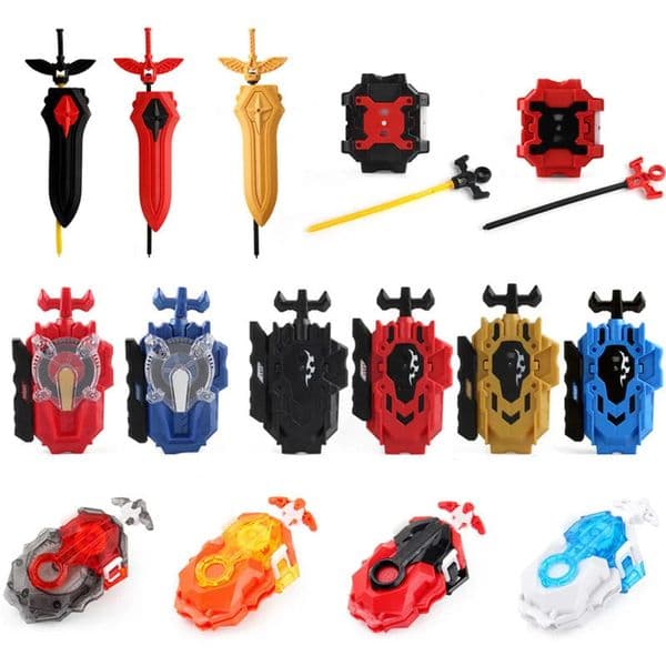 Twoway Burst Launchers Custom Right And Left Gyro Pull Rod Wire Spinning Top Accessories Toy For Children 250908BJ