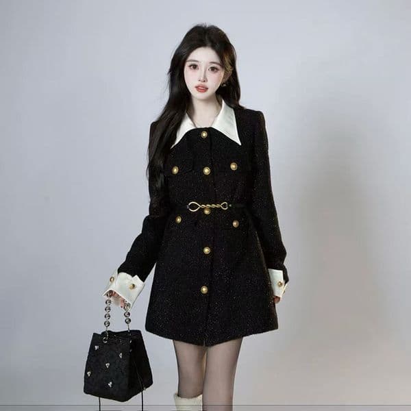 25ss designer autumn, new women's jacket, high-quality letter women's clothing, paired with waist belt slim fit women's top, Asian sizes s-XL