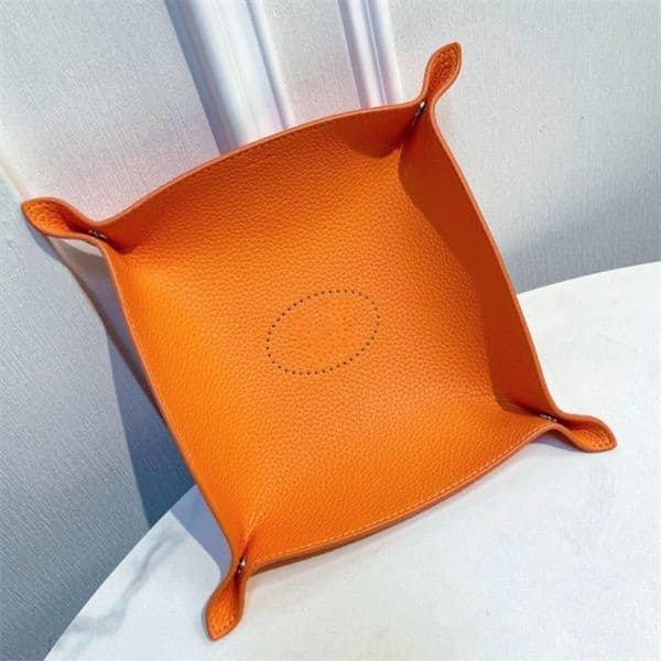 Designer Designer Brand Square Leather Storage Tray Entrance Key Sundry Desktop Candy Box Free Shipping