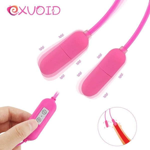 EXVOID Mini Bullet Vibrator Gspot Massager Double Egg Vibrator USB Penis Plug Adult Products Urethral Dilator Sex Toys for MenXJ250908