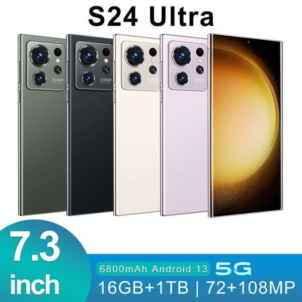 S24 S25 Ultra Full Touch Screen 5G cell phone 16gb+1TB s25 S24 ultra Mobile Phones Original Facial unlock Android Smartphone 7.3inch
