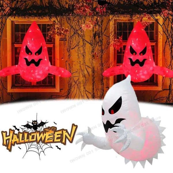 Halloween Blow Up Inflatable Giant Ghost Scary Air Inflation Phantom Unique Coming Party Outside Yard Garden Lawn Decor PropsXJ250908