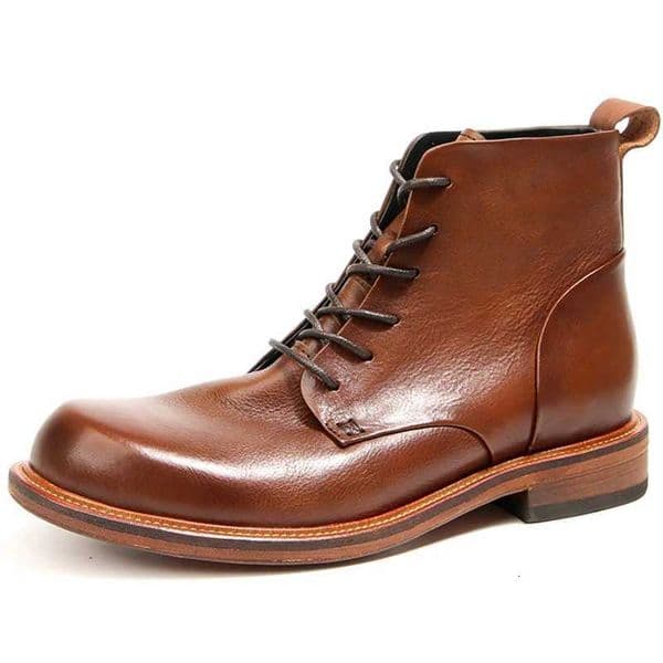 Genuine leather Mens boots Cowhide Mens ankle boots Retro leather shoes Handmade Luxury Motorcycle Boots Mens Formal Shoes W250909
