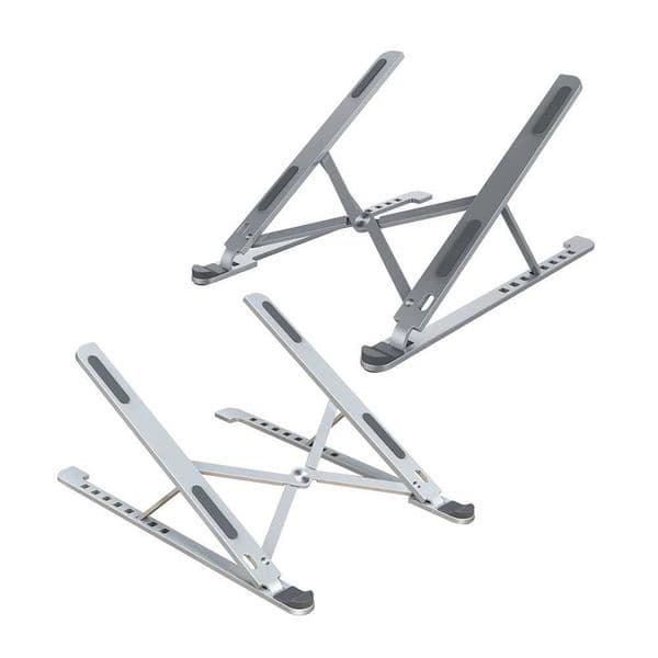 Desktop Laptop Stand Aluminum Alloy Ergonomic Computer Stand 8 Level Adjustable Portable Laptop Holder for Laptop PC AccessoriesXJ250909