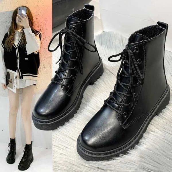 Womens Boots Cheap Shoes Clearance Ankle Boots Platform Combat Woman Trend Black Designer Elegant Comfortable Moccasin New In W250909