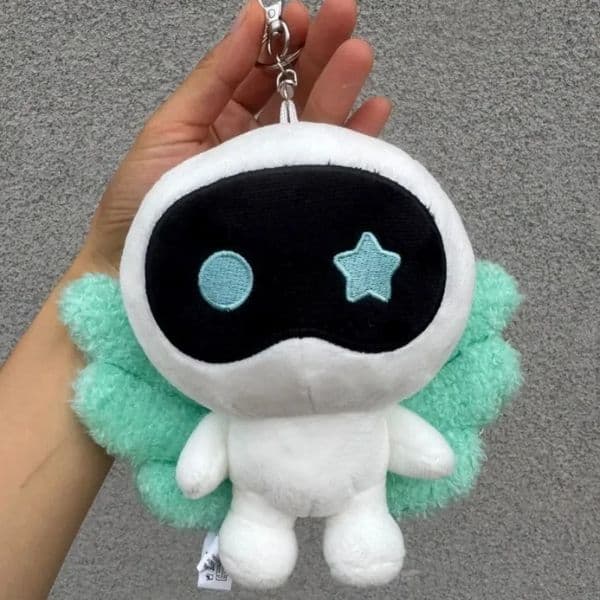2025 Korean Wave JIN Cartoon Astronaut Wings Plush Toy Keychain Fashion Trend Bag Pendant Fan Support Gift Wholesale 250909BJ