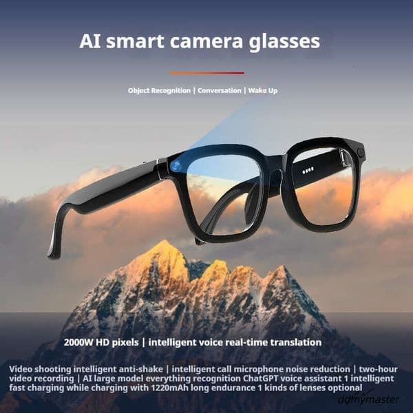 Designer Sunglasses Ai Smart Glasses Outdoor Photography Antishake Video Recording Object Recognition Voice Call Translation Noise Reduction ddmymaster