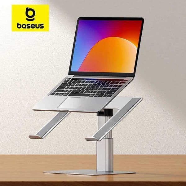Baseus Laptop Stand Adjustable Nonslip Desktop Laptop Holder Aluminum Alloy Notebook Stand For Macbook Air Pro Tablet HolderXJ250909