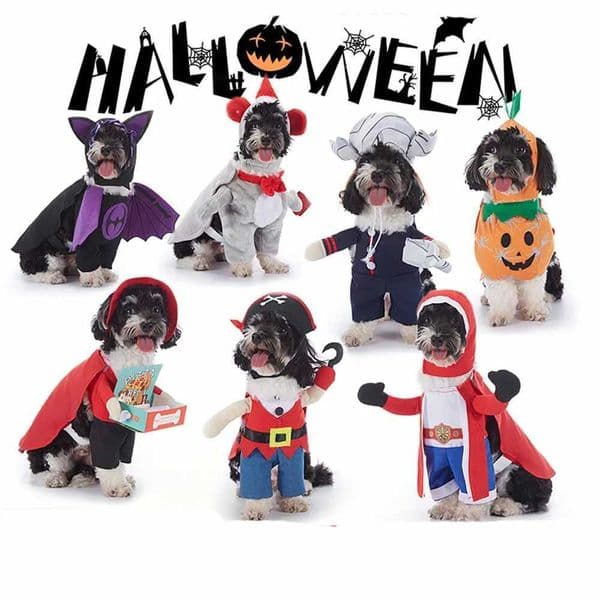 Halloween Pet Costume With Hat Dogs And Cat Cute Funny DressUp Outfit For Party Cosplay Holiday Photos Puppy Kitten Clothing Z250909