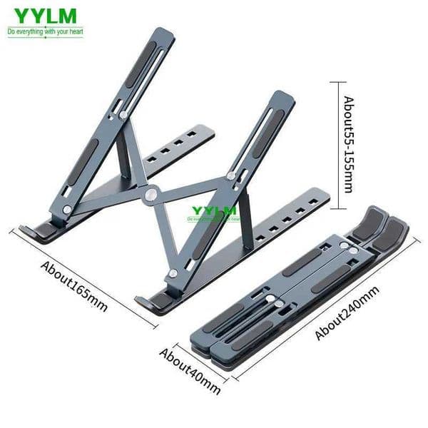 YYLM N3 Portable Laptop Stand Aluminum Foldable Notebook Stand for 10156 Inch Laptops for Compatible with MacbookXJ250909