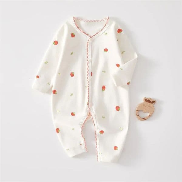 024M born Baby Rompers Print Cotton Jumpsuit Super Cute Outfit Long Sleeve Bodysuit For Infant 250908BJ