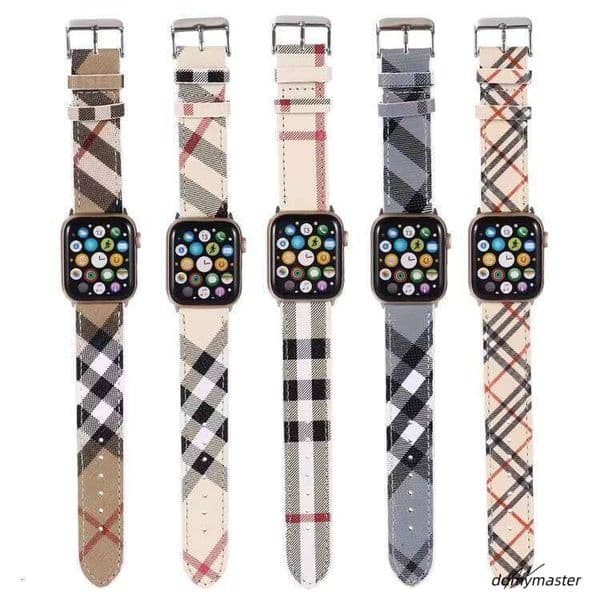 Dhgadges Custom Print Leather Band Apple Watch Series 4 5 6 7 8 9 SE 38Mm 42Mm Replacement Strap For Iwatch Sport Smartwatch ddmymaster ddmymaster ddmymaster