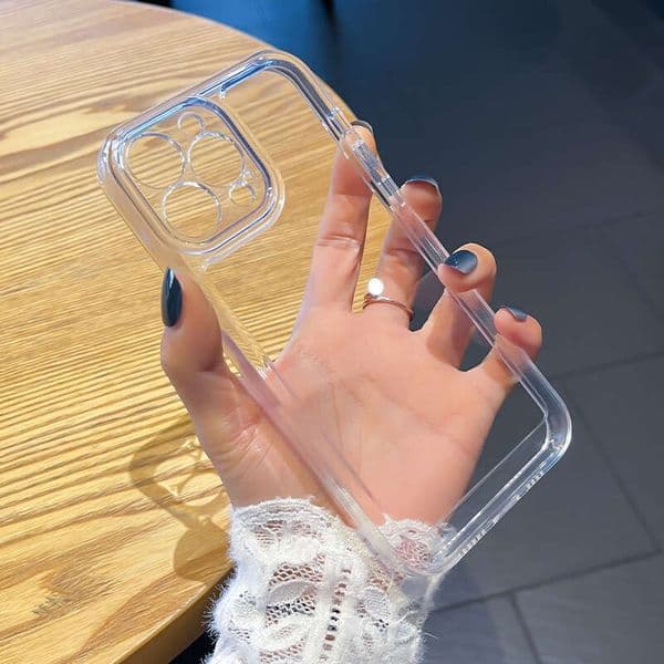 Suitable for Apple 15 Pro Max Phone New iPhone 17 Space Transparent 14 Silicone 16 Shockproof Soft Case