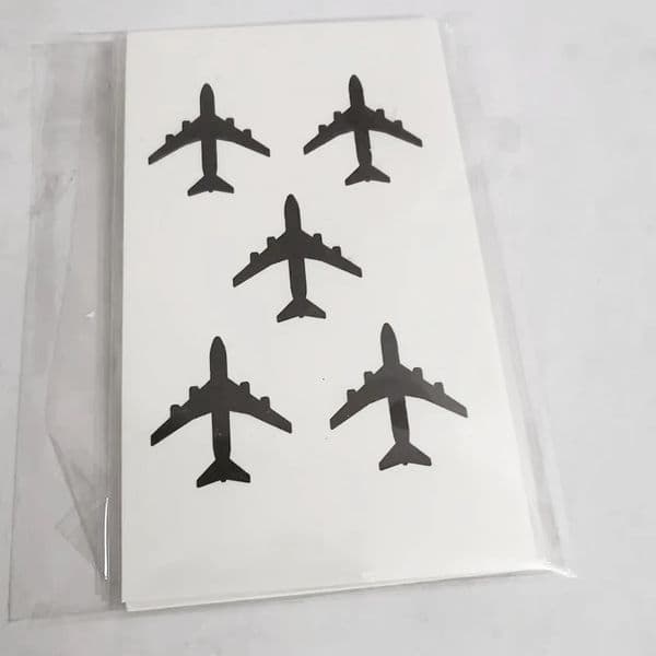 Black aircraft plane Tattoo Waterproof Temporary Arm Tattoo Stickers For Women Men Body Art Tattoos 250908BJ