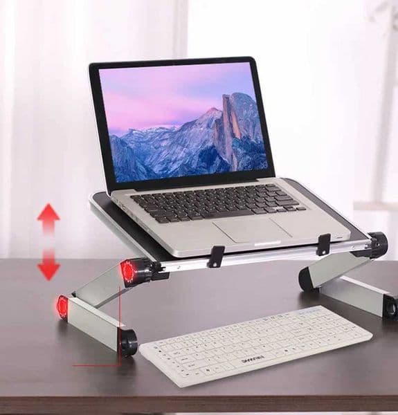Portable Folding Holder Aluminum Alloy Laptop Stand Desk Bed Table Stand Notebook Computer AntiSkid Bracket for 1117 InchXJ250909