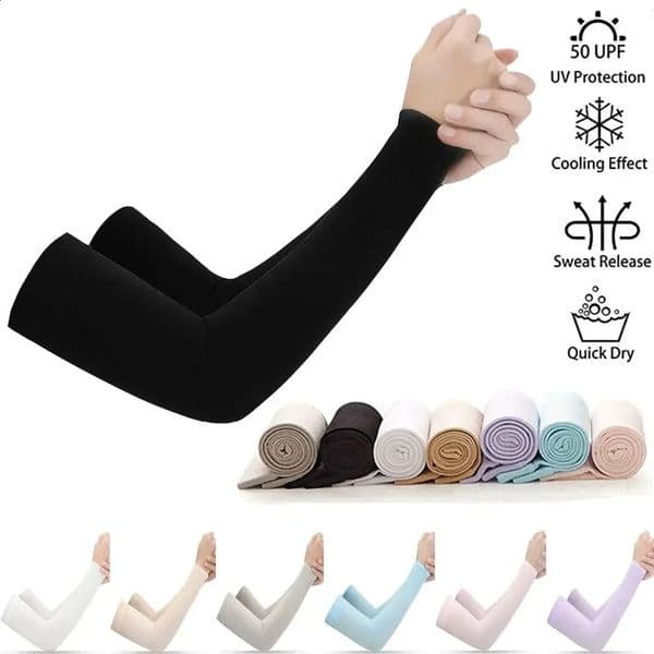 2Pcs Arm Sleeves Warmers Sports Sleeve Sun UV Protection Hand Cover Cooling Warmer Running Fishing Cycling Summer 250910BJ