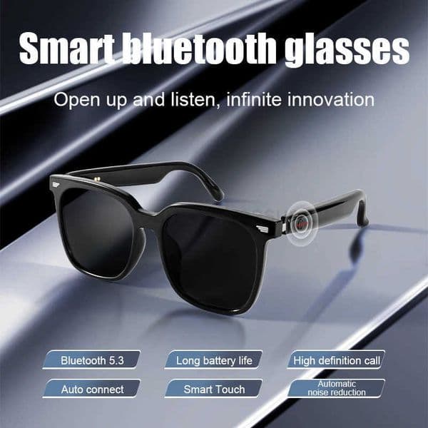 Smart Glasses BT 53 Call Music Earphones AI Voice Assistant UV400 Polarized Blue Light Sunglasses For Android IOS Phone M250910