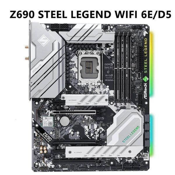 ASROCK Z690 Steel Legend WiFi 6ED5 DDR5 Motherboard Z690 For LGA1700 Intel Core i9 13900K i713700K i513600K i312100 CPU ATX