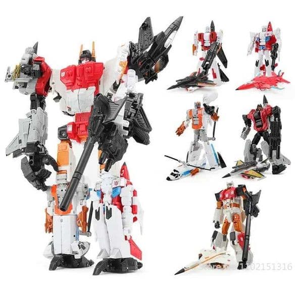 HZX Cool G1 Superion Robot Aircraft IDW 5in1 Devastator Bruticus Action Figure Toys Combiner Transformation Deformation GiftXJ250910