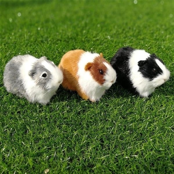 Simulation Fur Guinea Pig Animal Plush Stuffed Doll Hamster Doll Plush Toy Soft Stuffed Animal Figurine for Kids Birthday Gift 250909BJ