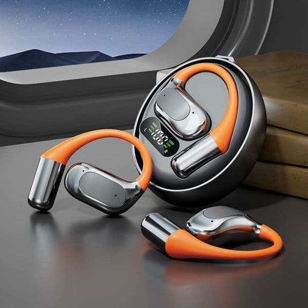 New M113 Rotatable Metal Frame OWS with AI Translation Wireless Bluetooth Earphones Over-Ear Sports Headphones