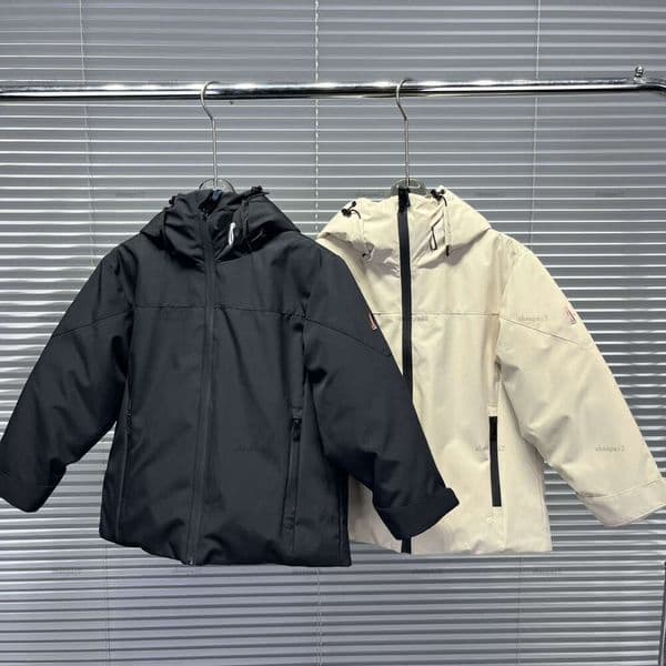 Luxury kids down coat Windproof waterproof winter hooded baby Jackets kids designer clothes Shiny painted nylon boys girl Outwear A978X27N228