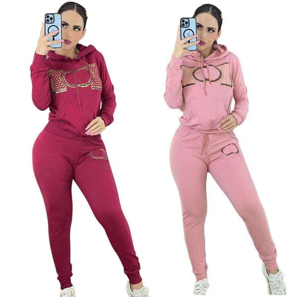 Women's Tracksuits designer sets for women Two Piece Pants Set Women Sportswear Workout Clothes For Sport Se ts Suits Fitness Long Sleeve Yoga Leggings